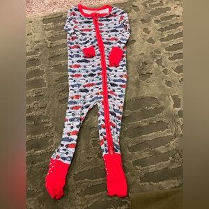 Posh Peanut “Porter” Convertible Zip Footie – 9–12 Months